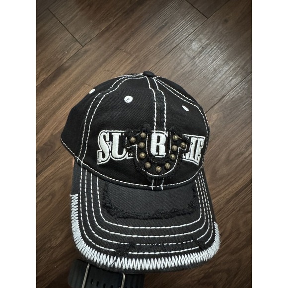 BLACK Supreme True Religion Black 6-Panel Hat One Size